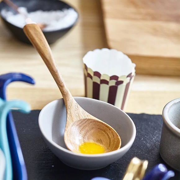 Wooden spoon large round soup rice Multi-use salad 1PC - Picture 9 of 10